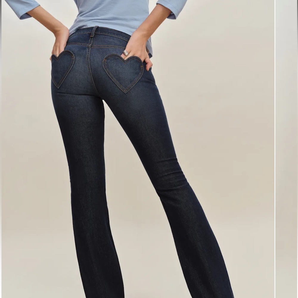 Reformation Kenny Low Rise Bootcut Jeans Blue - Size 25